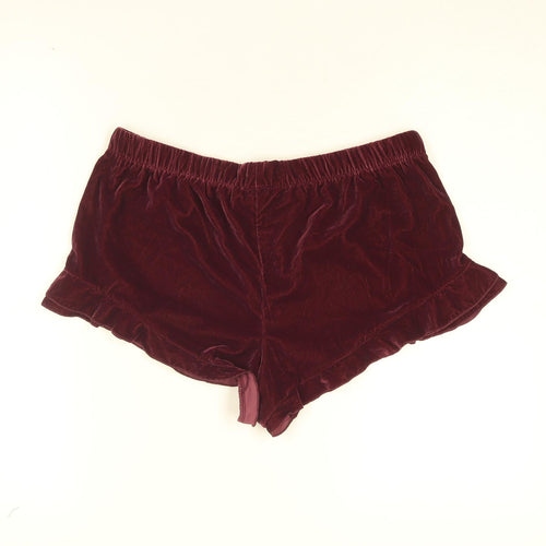 Victoria Secret Womens Pink Solid Polyester Top Sleep Shorts Size M Drawstring