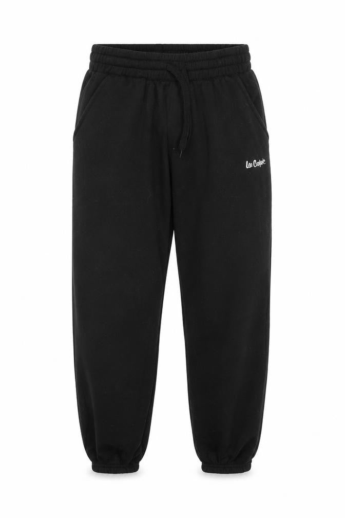 Lee Cooper Womens Black Cotton Jogger Trousers Size L L29.5 in Regular Drawstring