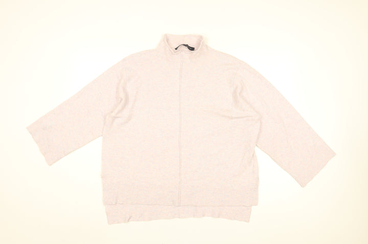 French Connection Womens Pink High Neck Acrylic Pullover Jumper Size L