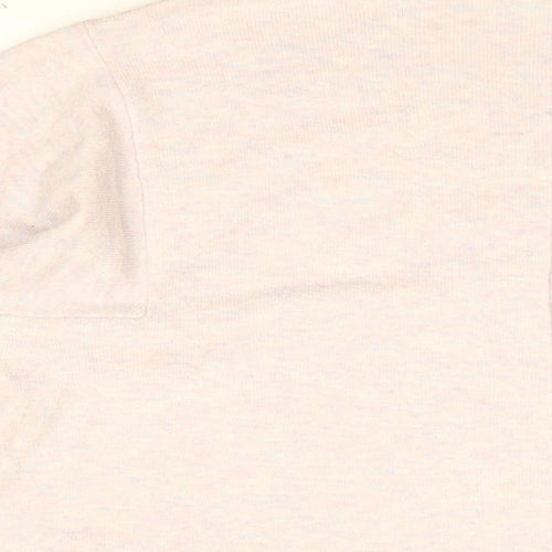 French Connection Womens Pink High Neck Acrylic Pullover Jumper Size L