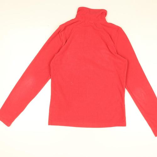 Brekka Womens Pink Polyester Pullover Sweatshirt Size S Zip