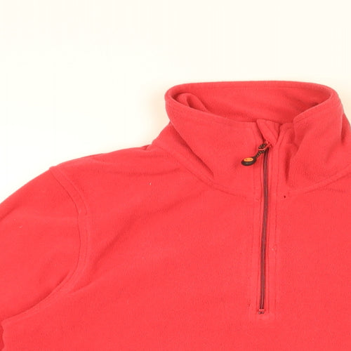 Brekka Womens Pink Polyester Pullover Sweatshirt Size S Zip