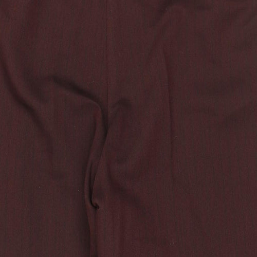 Bella Pasini Womens Red Polyester Trousers Size 18 L29 in Regular Zip