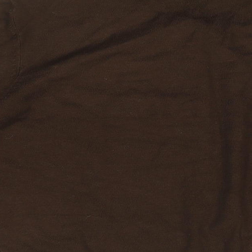 Tailor Womens Brown Round Neck Rayon Cardigan Jumper Size XL