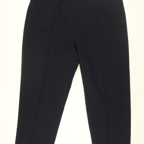 Isle Womens Blue Polyester Trousers Size 18 L25.5 in Regular