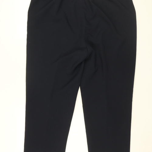 Isle Womens Blue Polyester Trousers Size 18 L25.5 in Regular
