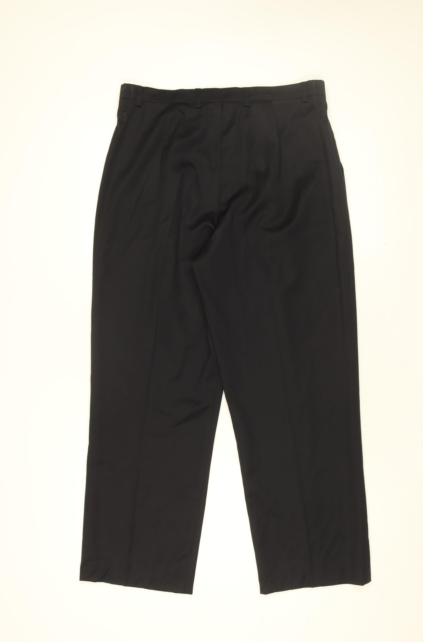 ESCADA Womens Black Polyester Trousers Size 12 L27 in Regular Zip