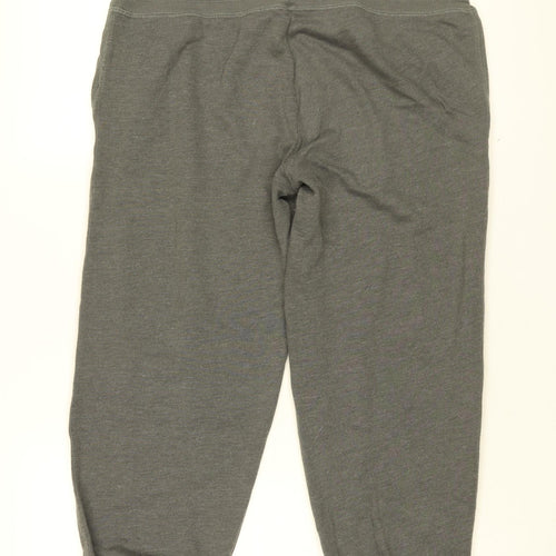 Abercrombie & Fitch Mens Grey Cotton Jogger Trousers Size M L24 in Regular Drawstring