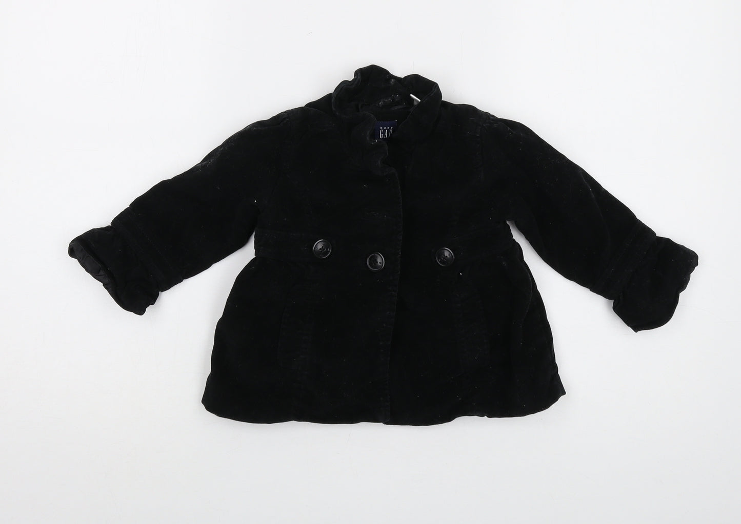 Gap Girls Black Jacket Size 2 Years Button