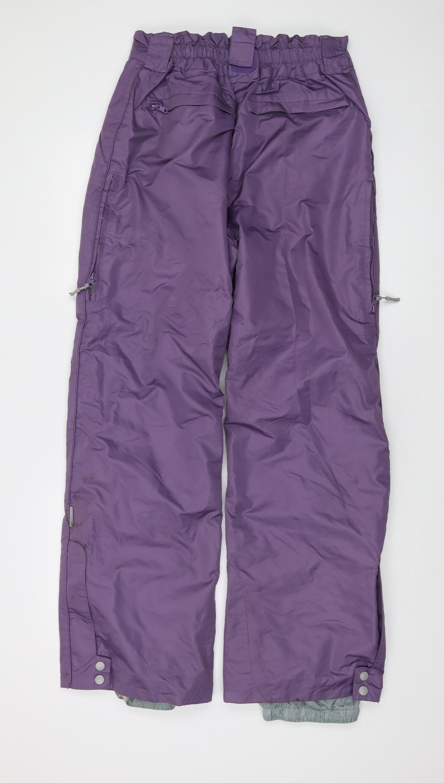 Trespass Womens Purple Polyester Snow Pants Trousers Size L L29 in Regular Snap