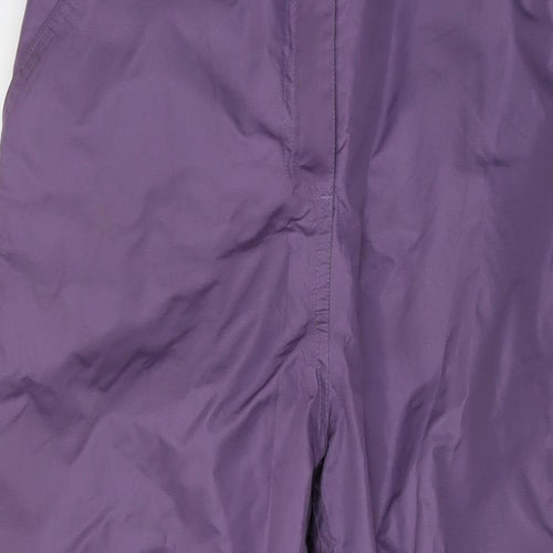 Trespass Womens Purple Polyester Snow Pants Trousers Size L L29 in Regular Snap