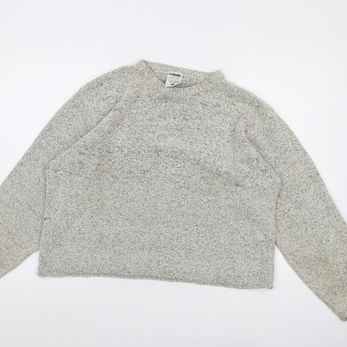 Columbia Womens Grey Round Neck Acrylic Pullover Jumper Size XL