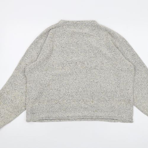 Columbia Womens Grey Round Neck Acrylic Pullover Jumper Size XL