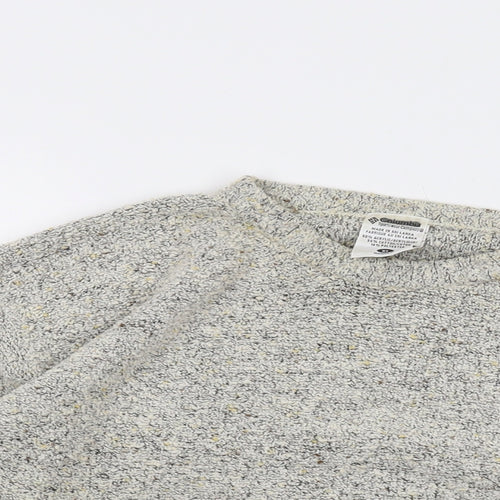 Columbia Womens Grey Round Neck Acrylic Pullover Jumper Size XL