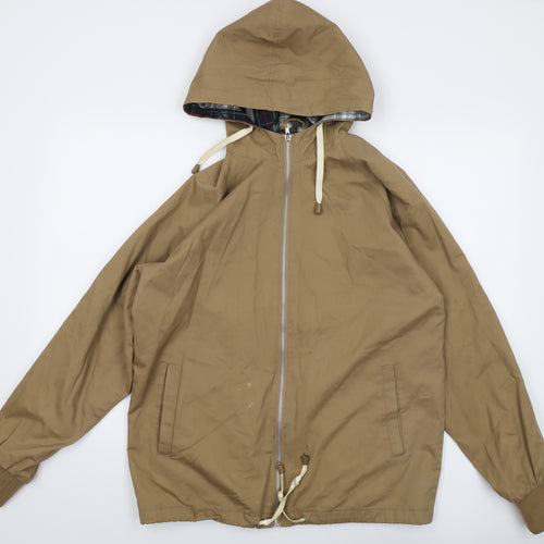 Pop England Mens Brown Jacket Size M Zip