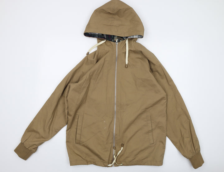 Pop England Mens Brown Jacket Size M Zip