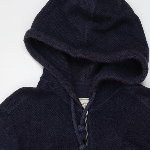 Fat Face Mens Blue Cotton Full Zip Hoodie Size M