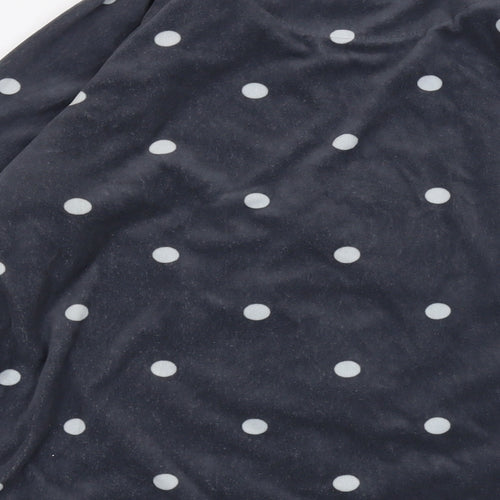 Disney Womens Grey Polka Dot Polyester Basic T-Shirt Size S Crew Neck - Minnie Mouse