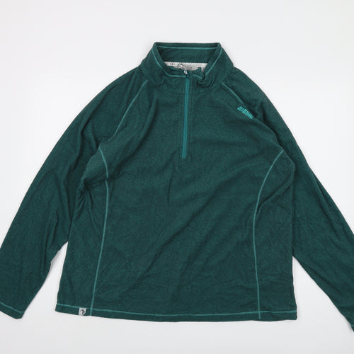 Regatta Womens Green Polyester Pullover Sweatshirt Size 20 Zip