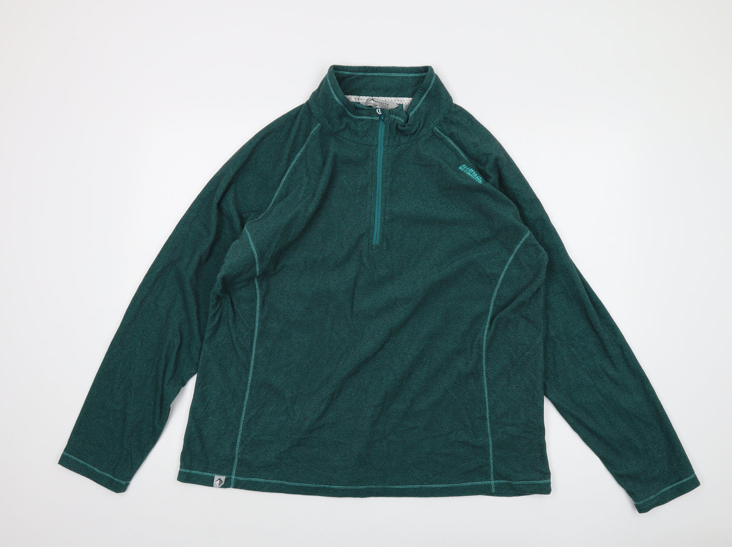 Regatta Womens Green Polyester Pullover Sweatshirt Size 20 Zip