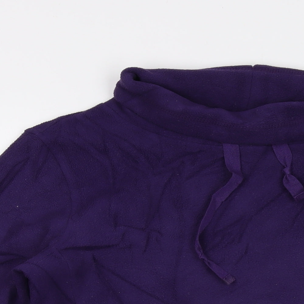 Cotton Traders Womens Purple Polyester Pullover Sweatshirt Size 14 Pullover