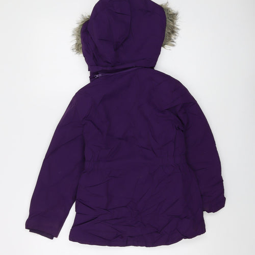 Mountain Warehouse Girls Purple Jacket Size 7-8 Years Zip