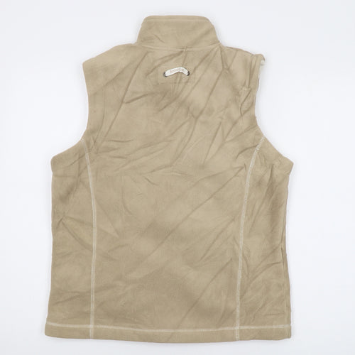 Armor Lux Womens Beige Jacket Waistcoat Size 14 Zip