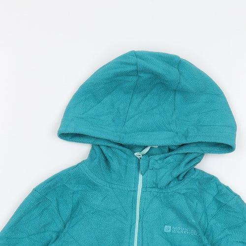 Mountain Warehouse Girls Green Jacket Size 3-4 Years Zip