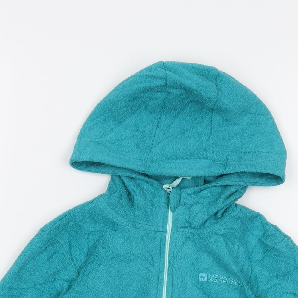 Mountain Warehouse Girls Green Jacket Size 3-4 Years Zip