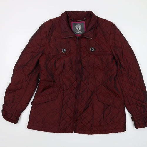 Vince Camuto Womens Red Jacket Size L Zip - Vintage