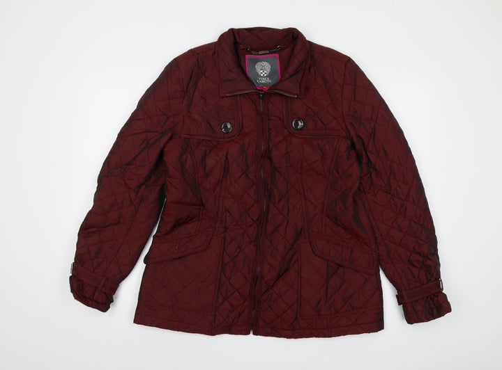 Vince Camuto Womens Red Jacket Size L Zip - Vintage