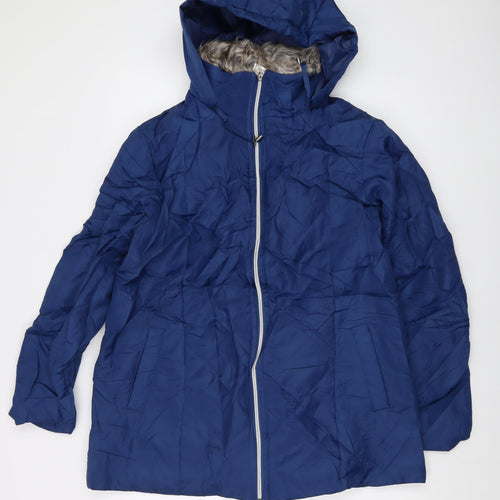 Anna de Lancay Womens Blue Jacket Size S Zip