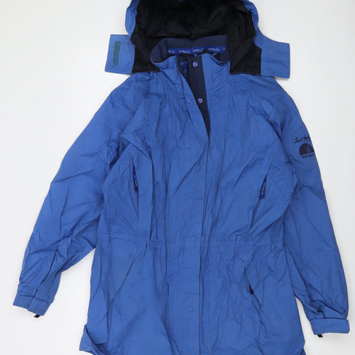 Jack Murphy Womens Blue Jacket Size 14 Zip
