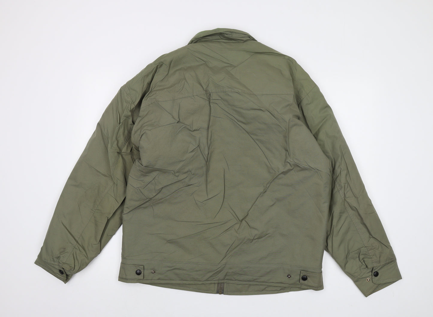 Le Shark Mens Green Jacket Size M Zip - Vintage