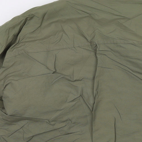 Le Shark Mens Green Jacket Size M Zip - Vintage