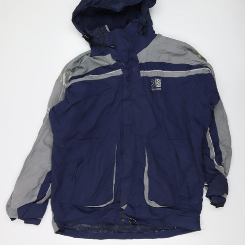 Karrimor Mens Blue Jacket Size L Zip