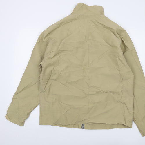 Debenhams Mens Beige Jacket Size M Zip - Vintage