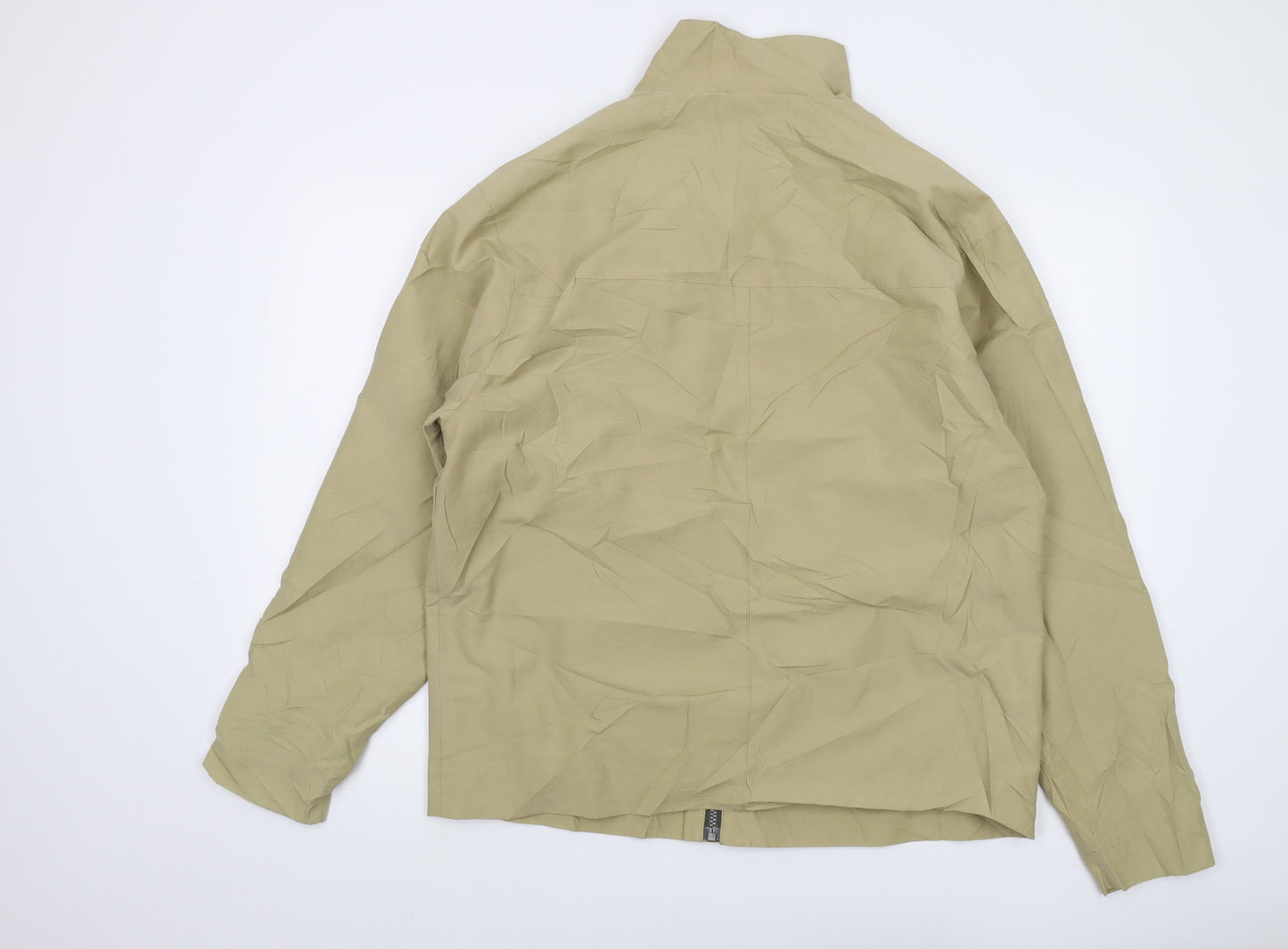 Debenhams Mens Beige Jacket Size M Zip - Vintage