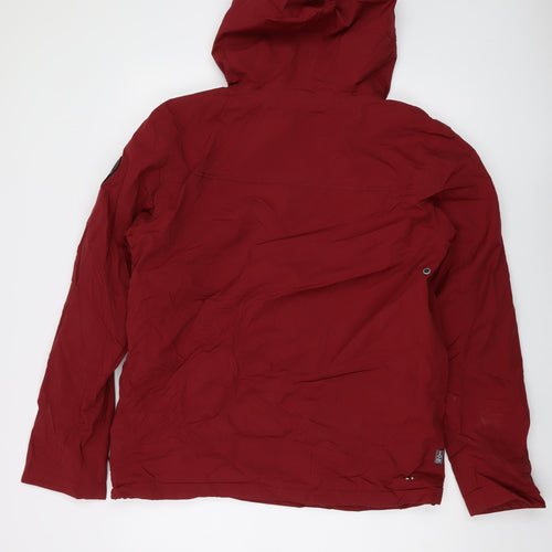 Napapijri Mens Red Jacket Size L Zip