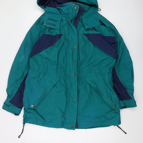 Scanda Womens Green Jacket Size 14 Zip