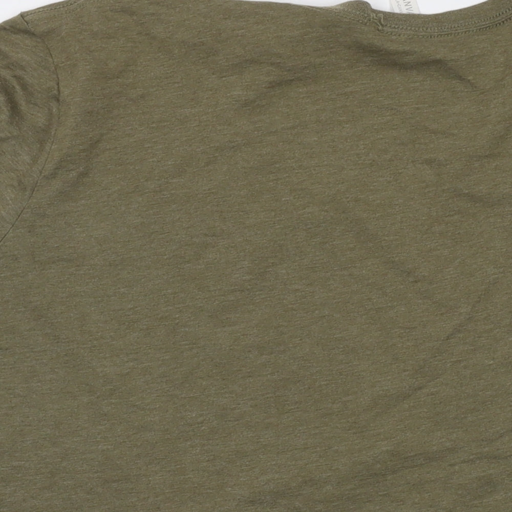 Hootie the blowfish Mens Green Cotton T-Shirt Size 2XL Crew Neck