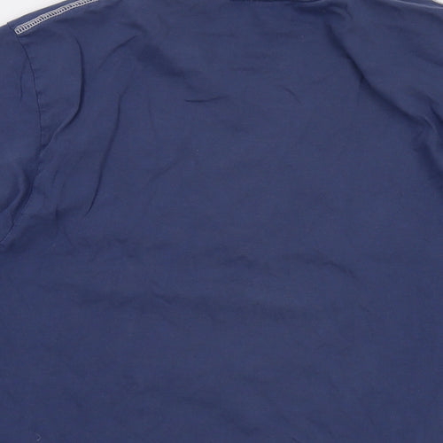 Superdry Mens Blue Cotton T-Shirt Size XL Crew Neck