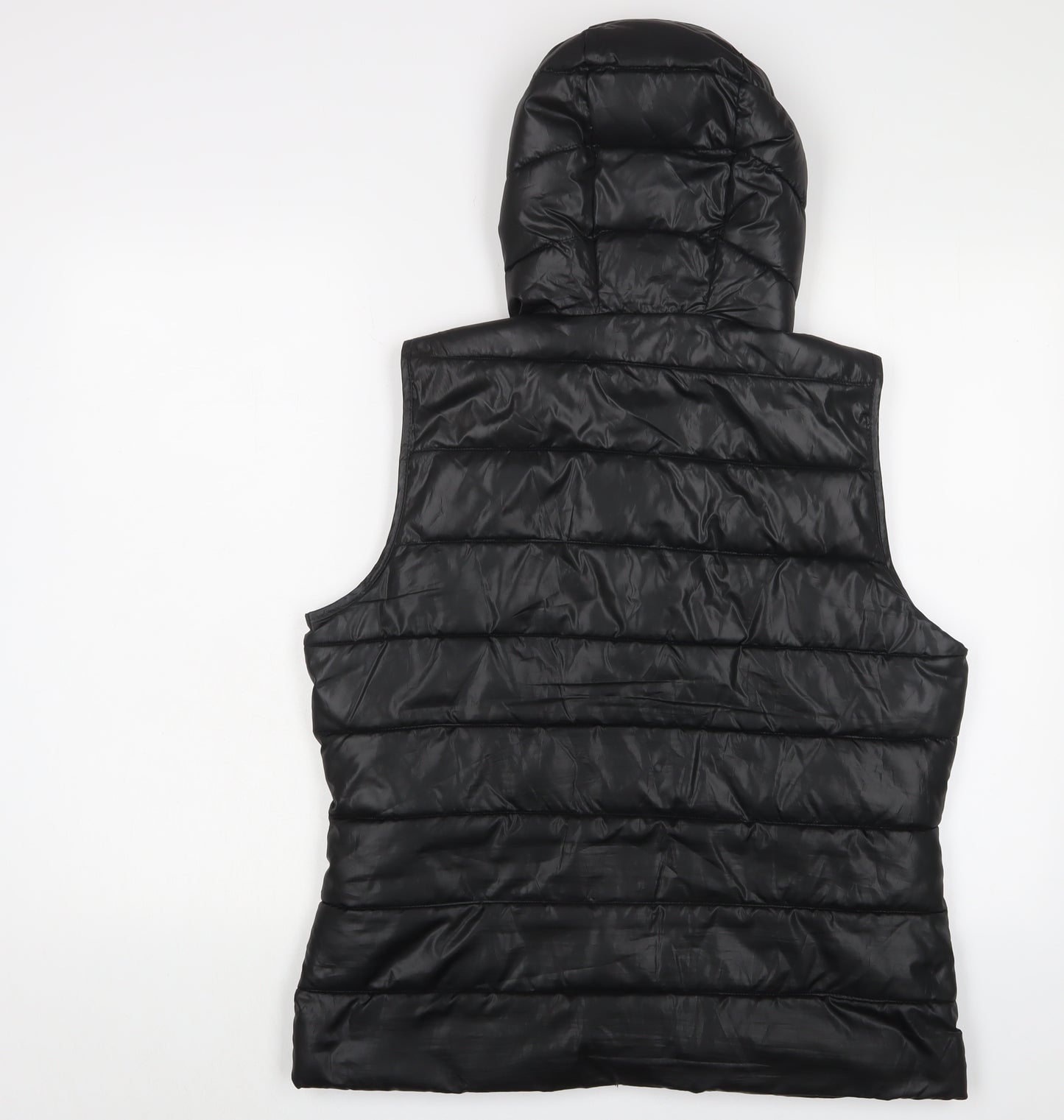 Blue Flame Womens Black Gilet Jacket Size L Zip - Zip Pockets