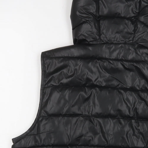 Blue Flame Womens Black Gilet Jacket Size L Zip - Zip Pockets
