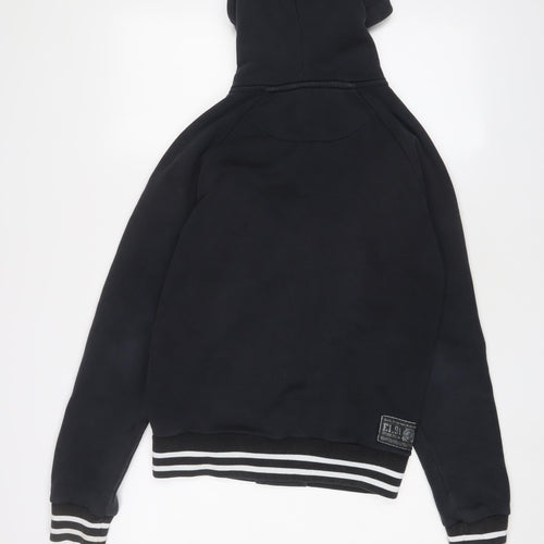 Criminal Damage Mens Blue Cotton Pullover Hoodie Size S - Logo, Embroidered