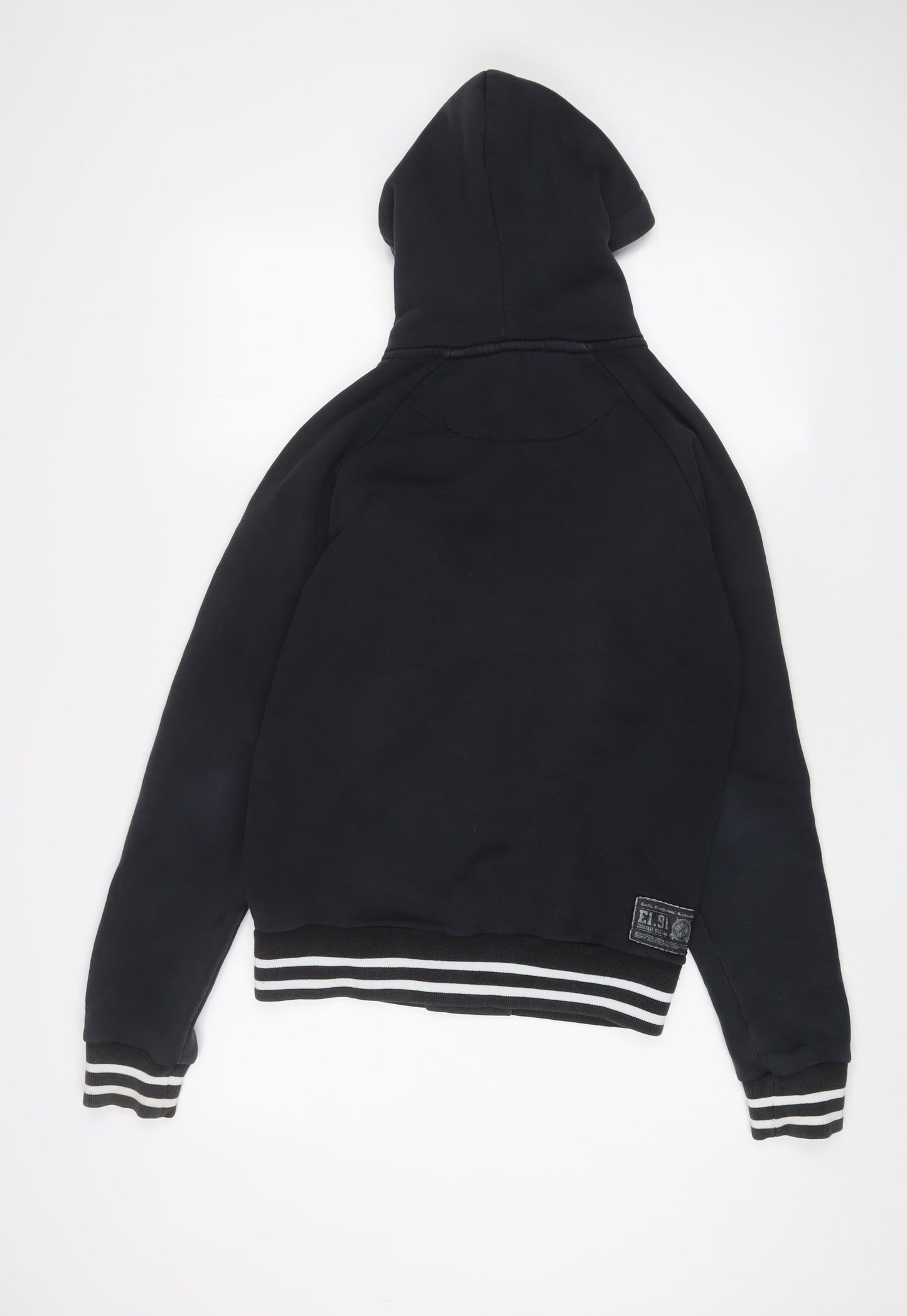 Criminal Damage Mens Blue Cotton Pullover Hoodie Size S - Logo, Embroidered