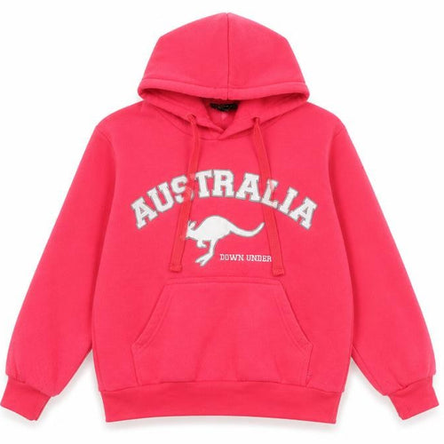 Hoxley Australia Girls Pink Polyester Pullover Hoodie Size 8 Years Pullover - Embroidered