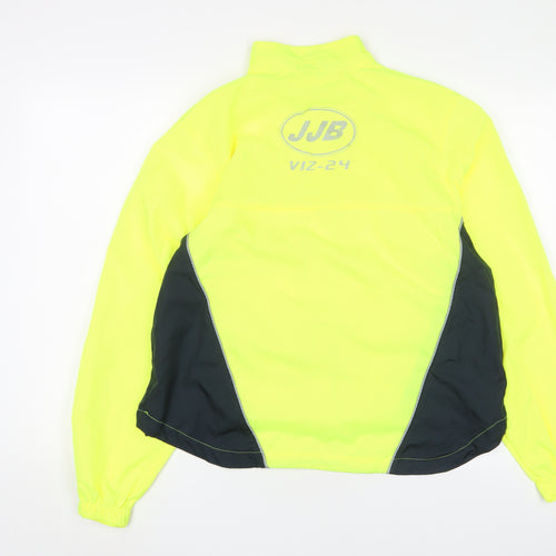JJB Viz-24 Womens Yellow Polyester Pullover Casual Size 18 High Neck Zip