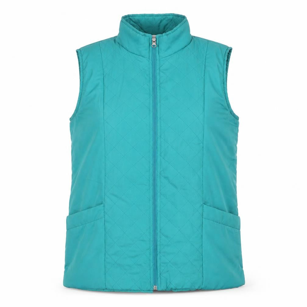 Anne De Lancay Womens Blue Gilet Jacket Size M Zip