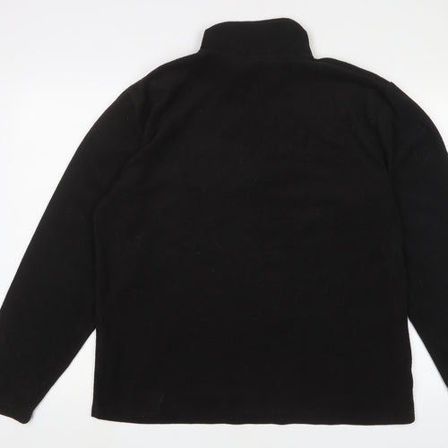 Regatta Mens Black Polyester Pullover Sweatshirt Size L - Logo, Embroidered